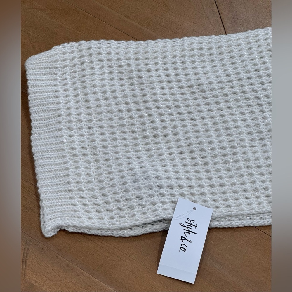 Style & Co Women's Rib Solid Scarf - Picture 2 of 5